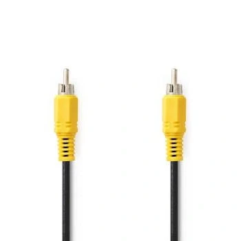 Afbeelding van Composiet Videokabel RCA Male Vernikkeld 480p 10.0 m Nedis