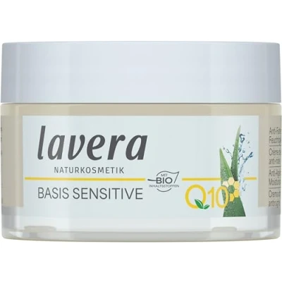 Afbeelding van Lavera Q10 Hydraterende crème, vermindert rimpels, hydrateert niet, anti aging, dagcrème, veganistisch, biologisch, natuurlijke cosmetica, 1 x 50 ml