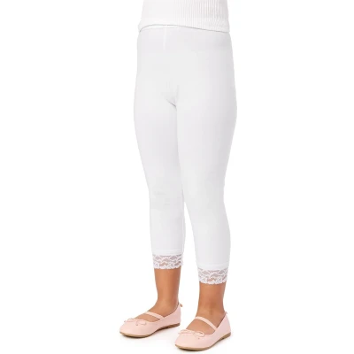 Afbeelding van Merry Style Meisjes Leggings Sport Vrijetijdsbroek Capri Katoen MS MS10 228 LE Wit 122