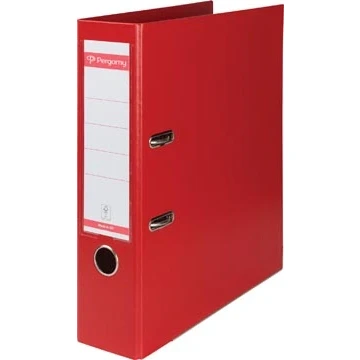 Afbeelding van Pergamy Ordner A4 8cm Rood 1x