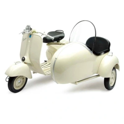 Afbeelding van NewRay 48993 modelroller Piaggio Vespa 150 VL1T met zijwagen 1:6