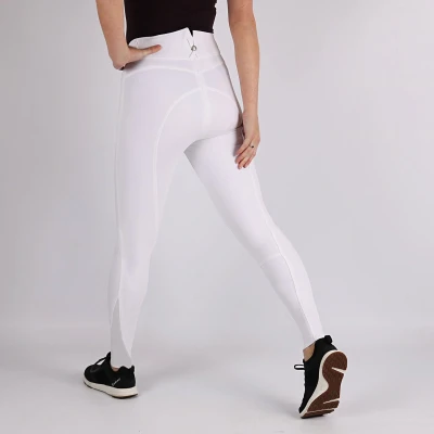 Afbeelding van Montar Megan Highwaist Fullgrip rijbroek voor dames wit maat:40