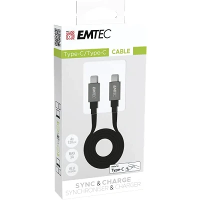 Afbeelding van Emtec T700C2 USB kabel 1,2 m C Zwart