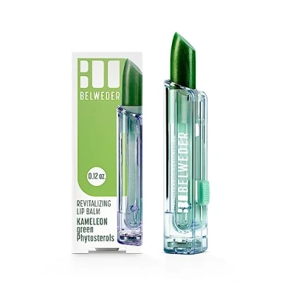 Afbeelding van BELWEDER Conditionerende Lippenbalsem met fytosterolen Bescherming, Hydraterend, Kalmerend, Regenererend Groene Kameleon Gekleurde Balsem 1 Stick à 3,5 g