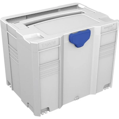 Afbeelding van Tanos 2126103_SML systainer T Loc IV 80100004 transportkist ABS kunststof (B x H D) 396 315 296 mm, lichtgrijs met blauwe sluiting