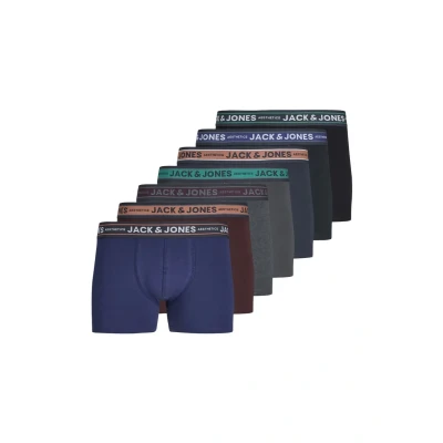 Afbeelding van Jack &amp; Jones Heren Boxershorts Trunks JACDANIEL 7 Pack Maat S