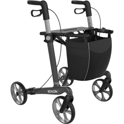 Afbeelding van Athlon Carbon Rollator Antraciet Standaard banden