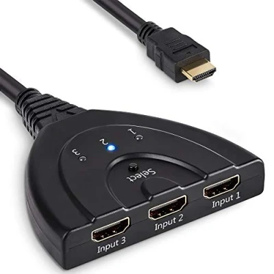 Afbeelding van MMOBIEL HDMI Switch 3 In naar 1 Uit 1080p Full HD Pigtail Indicatie LED