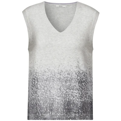 Afbeelding van CECIL Pollunder met folieprint, Soft Silver Melange, L