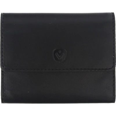 Afbeelding van Broekriem Portemonnee Leer Pasjeshouder voor aan riem of handtas klittenbandlus 6 tot 12 pasjes RFID zwart