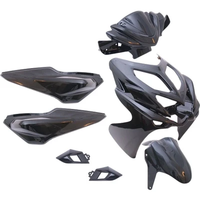 Afbeelding van Edge Plaatset 9 delig Aerox R vanaf bouwjaar 2014 metallic zwart