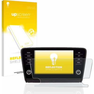 Afbeelding van upscreen Screenprotector voor Skoda Octavia 2017 Infotainment System Folie Beschermfolie anti glare matte