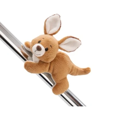 Afbeelding van MagNICI kangoeroe Kelly 12cm bruin Knuffel met magneet magnetisch dier voor koelkast, schoolbord, metaal en nog veel meer, geweldig geschenkidee