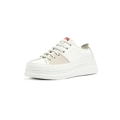 Afbeelding van Camper Runner UP Twins Sneakers laag, Dames, Maat: 39, Weiß grau Leer