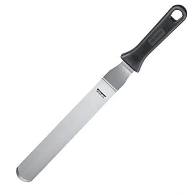 Afbeelding van Westmark Professioneel paletmes, gebogen, flexibel, lemmet: 3,5 x 22 cm, lengte: 39,5 RVS/kunststof, Master Line, zwart/zilver, 31272270