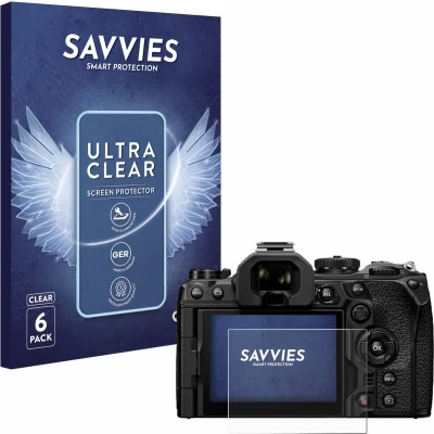 Afbeelding van Savvies Screenprotector voor Olympus OM System 1 Mark II Folie Beschermfolie transparant (6 Stuks)