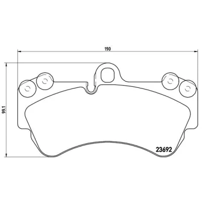 Afbeelding van Brembo Remblokset P 85 069