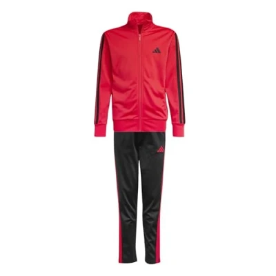 Afbeelding van adidas Performance Essentials Tracksuit Junior Unisex SET Trainingspak voor kinderen, Maat: 152, Pure ruby/black