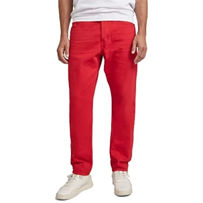 Afbeelding van G Star Triple A Regular Straight leg jeans, Heren, Maat: 29x32, Acid red gd