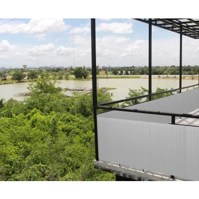 Afbeelding van Intergard Tuinscherm Kunststof 100x500cm Wit