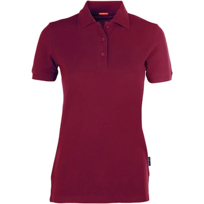 Afbeelding van Women&#039;s Heavy Polo &#039;Performance&#039; met korte mouwen Bordeaux 4XL