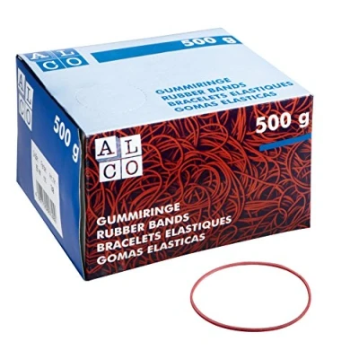 Afbeelding van ALCO Albert 738 rubberen ringen Ø 40 mm 500 g, rood