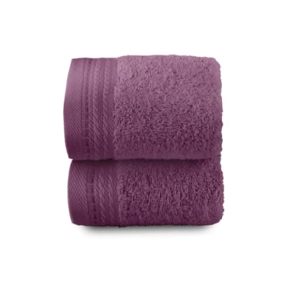 Afbeelding van Top Towel Premium grote badhanddoeken 2 gezichts of bidetten 30 x 50 cm 100% katoen 600 gram aubergine