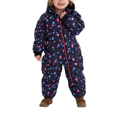 Afbeelding van Killtec Skioverall Karter Mini sneeuwpak met capuchon 10.000 mm waterkolom skipak voor meisjes en jongens, donker marineblauw, 110/116, 34238 000