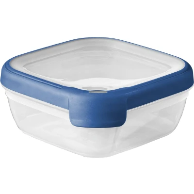 Afbeelding van Curver Grand Chef Vershoudbak Rechthoek 2,6L Transparant/Donkerblauw