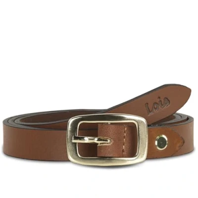 Afbeelding van Lois Leer Belt voor Dames Prachtig Ontworpen Riem Duurzaam en Topkwaliteit Damesleer Gesp Echt Elastische Zonder Lederen Perfect Ontwerp voor, Leergouden