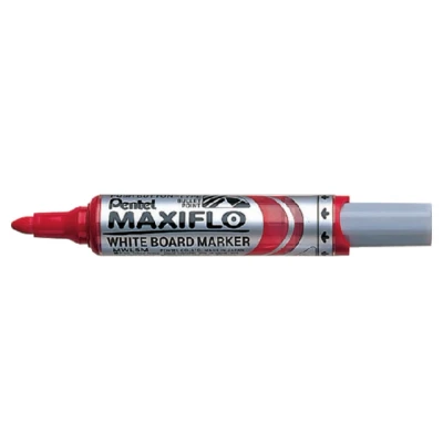 Afbeelding van Viltstift Pentel MWL5M Maxiflo whiteboard rood 3mm