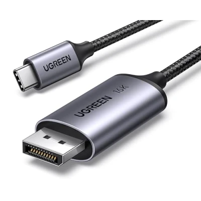 Afbeelding van UGREEN USB C DisplayPort 2.1 Kabel 16K@30Hz 8K@120Hz 4K@240Hz 2K@240HZ, 40Gbps Thunderbolt 3/4 naar DP met MST/Clamshell Mode, HDR, UHBR10, Voor iPhone 15 serie, MacBook Pro/Air, iPad Pro(2M)