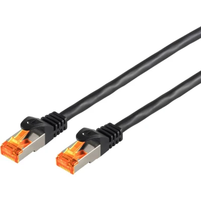 Afbeelding van S/FTP CAT6a 10 Gigabit outdoor netwerkkabel met PE mantel / zwart 25 meter