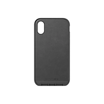 Afbeelding van Tech Enterprises Beschermende Apple iPhone Xr Case Slim Back Cover Evo Luxe Kunstleer Zwart