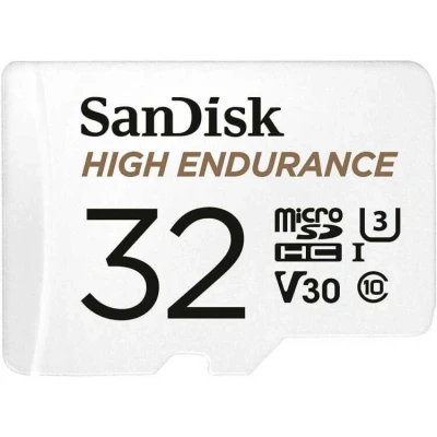Afbeelding van Sandisk Micro SDHC High Endurance 32GB 100MB/s + Adapter