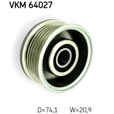 Afbeelding van Skf Geleiderol (poly) V riem VKM 64027