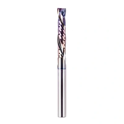 Afbeelding van SpeTool Spiraalfrees 8mm Schacht Compressie 45mm Snijlengte Extra Lang met SPE X Coating Nuttenfrees CNC Frees Langgatfrees Hout VHM Schachtfrees Frezen voor Bovenfrees Houtfrees Router Bit