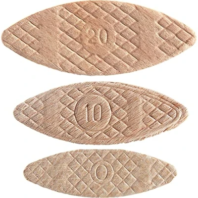 Afbeelding van Trend 1000 stks Beukenhout Joining Biscuits Variety Pack (nr. 0, 10, 20) voor houtbewerking, schrijnwerk en meubels framing, BSC/MIX/1000