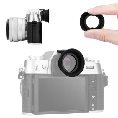 Afbeelding van KIWIFOTOS XT50 Camera Oogschelp Oculair voor FUJI X T50 Zoeker, Zachte Siliconen Hot Shot Mount Oogbeker Uitgebreide Zoeker Protector Accessoire