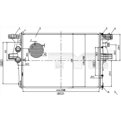 Afbeelding van TYC Radiateur 715 0005