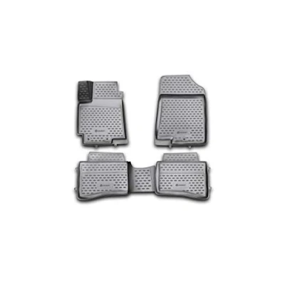 Afbeelding van 3D rubber matten element Maatwerk vloermatten KIA Rio 2011 2017 4 stuks