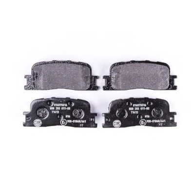 Afbeelding van HELLA PAGID 8DB 355 011 001 Remblokkenset T1413 Dikte: 15.8mm Remsysteem: Akebono Niet geschikt voor slijtage waarschuwingscontact o.a. CHERY / LEXUS TOYOTA