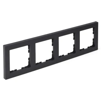Afbeelding van Afdekraam Q link S Line (4 voudig, Zwart)