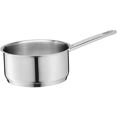 Afbeelding van WMF Compact Cuisine steelpan 16,5 cm zonder deksel, kookpan klein 1,5 l, melkpan inductie, Cromargan roestvrij staal gepolijst, schaalverdeling aan de binnenkant, ongecoat