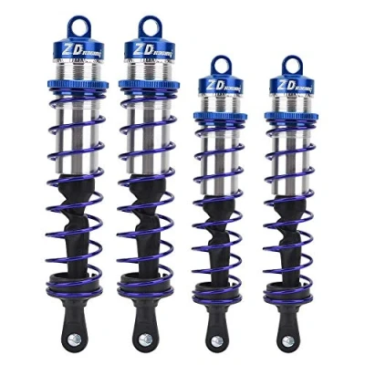 Afbeelding van Tbest Rc Car Stoßdämpfer 1/8, 4 Stück Metallöldruck Einstellbar Vorne Hinten Für 1/8 Car(Blau) Carson Specter Pro V 32