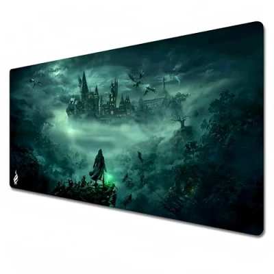 Afbeelding van Hogwarts Legacy muismat Zwart en wit gaming XXL 900x400Kantoor bureau mat grootWaterdicht Anti slip (grijs, 31,5 x 11,8 0,1 inch)