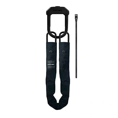 Afbeelding van Hiplok E DX, Beugel en kettingslot, Unisex, ALL BLACK, Sluitomtrek 100 cm