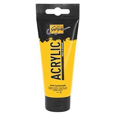 Afbeelding van Solo Goya Cadmium Gele Acrylverf 100ml tube Hoge kwaliteit A merk