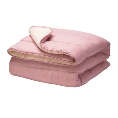 Afbeelding van Pikolin Home Omkeerbaar dekbed, 300 g, tweekleurig, voor kinderbed 60 cm breed, warm, ademend, kaaskleurig/wit, 100 x 120