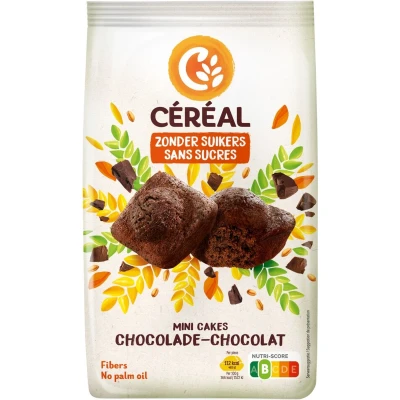 Afbeelding van Céréal Mini Cakes Chocolade 196 gr